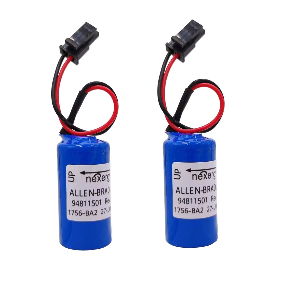 2Pcs 1756-Ba2 For Allen-Bradley Ab 94811501 1756-L1 Plc Control Battery Nexergy 3V Lithium Battery 9170372170975