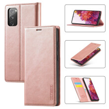 LC.IMEEKE Leather Flip Wallet Case with Card Holder, Magnetic Closure & Kickstand for compatible with Samsung Galaxy S20 FE 5G