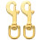 2pcs Brass Swivel Snap Hooks Flag Pole Belt Rope Clips 1