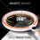 Magnetic Weighted Hula Hoop, TPE, White/Orange, Counter 2