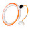 Magnetic Weighted Hula Hoop, TPE, White/Orange, Counter 8