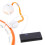 Magnetic Weighted Hula Hoop, TPE, White/Orange, Counter 9