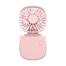 Portable USB Handheld Fan with Reversible Base, 3 Speeds, Vertical Blowing, Rechargeable Brushless & Foldable; Compatible with Indoor/Outdoor Use
