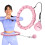 Gewichteter Hula Hoop, Hellrosa, Fitnessübung 4