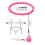 Weighted Hula Hoop, Pink - Fitness Exercise Tool 6