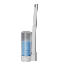 Brosse nettoyante pour cuvette de toilettes avec recharges - Système de nettoyage en profondeur - Facile à utiliser - Poignée ergonomique -