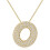 Gold Bubble Letter Necklace for Women – Initial Pendant 1
