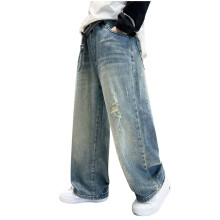 Baggy Jeans til Drenge i Blå 11-12 År