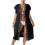 Kimono copricostume da donna in pizzo, lunghezza midi trasparente 1