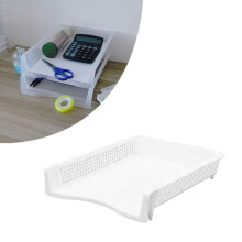Paper Tray Letter Size Stackable Plastic Desk Organizer