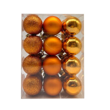 24pcs 1.2" Mini Shatterproof Christmas Tree Balls – Decorative Baubles for Tree, Home, Party, Wedding (Compatible with standard hooks)