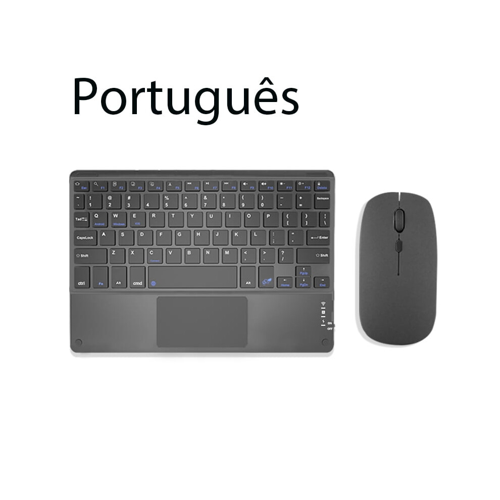 Trackpad Bluetooth Keyboard With Mouse For Ios Android Windows Wireless Keyboard For Tablet Phone Accessories For Compatible With Ipad Keyboard 9405492297944