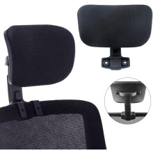 Reposacabezas universal ajustable para sillas de oficina: malla transpirable, diseño ergonómico, compatible con la mayoría de las sillas.