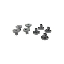 Rodas de substituição para o cesto inferior da máquina de lavar louça, com movimento suave. Design universal de encaixe fácil, compatível com
