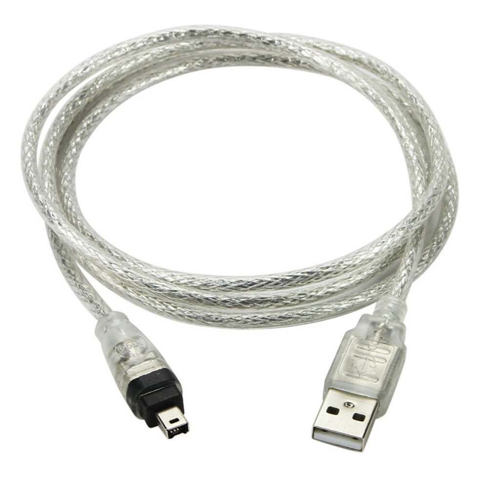 Firewire And Ilink Compatible, Usb Male To Firewire Ieee1394 4Pin Male Ilink Adapter Cable, Data Transfer Cable Transfers Data At Rates Up To400 9071309131567