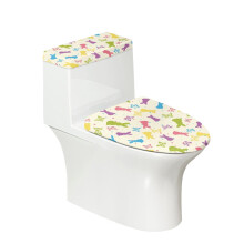 Ensemble de couvre-abattants de toilette papillon à base élastique réglable