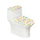 Ensemble de couvre-abattants de toilette papillon à base élastique réglable 1