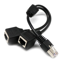 RJ45Ethernet-splitteradapter 2-i-1