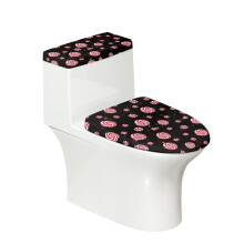 Ensemble de housse de siège de toilette en tissu extensible, lavable et réutilisable