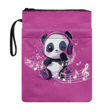 Étui de protection en polyester pour livre, pochette classique pour Bible ou autre livre, 22 x 29 cm, motif panda