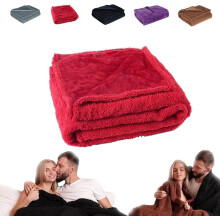 Dreamlovers Waterproof Romance Blanket, Liquid Proof Blanket Pad for Couples, Famous Luxe Love Blanket, The Waterproof Lovesblanket (Red, S)