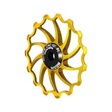 Lichtgewicht, slijtvast keramisch achterderailleurwiel met 14, 15 of 16 tanden voor fietsen — compatibel met Shimano, SRAM en Campagnolo.