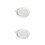 2Pcs White Ceramic Ginger Household Garlic Accessory Easy Clean 11