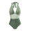 Women's Tummy Control One-Piece Swimsuit Halter Ruched 1