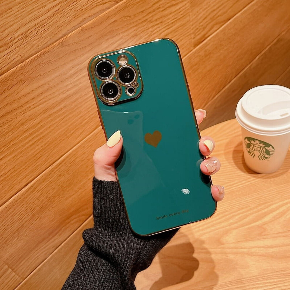 Soft Love Heart Electroplated Silicone Case For Iphone 968604512285