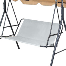 Housse de rechange pour balancelle, lavable et réutilisable, en tissu Oxford 600D, imperméable et offrant une protection solaire optimale pour
