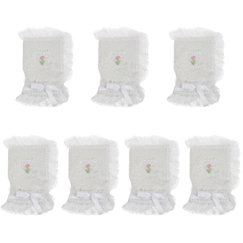 7Stk Weißer -Buchumschlag Polyester Leichter Schutz Für 1