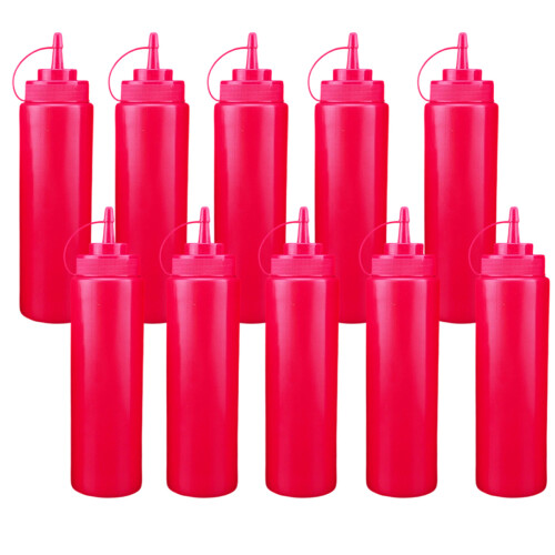 Sauce Dispensing Bottle Set, Color-Coded System for Kitchen Efficiency, Versatile Usage Across Culinary and Craft Applications, Soft Eco-Friendly