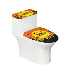 Ensemble de 2 housses de siège de toilette Halloween Moon Bats