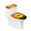 Ensemble de 2 housses de siège de toilette Halloween Moon Bats 1