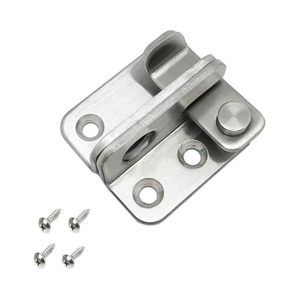 Latch Lock For Barn And Utility Doors, Easy To Install Wide Applications With Rust Proof Corrosion Resistant Performance, 90Degree Right Angle 9071309130461