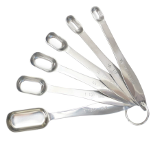 Cuillères doseuses de cuisine, outils de mesure faciles à lire avec graduation de précision, construction robuste en acier inoxydable pour la