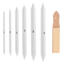 Sketch Pencil Pointer for Artists, Ergonomic Design Sandpaper Block with Fast-Acting Pencil Sharpener Functionality Durable Drawing Tool for Pastel
