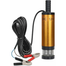 Transfer Pump for Water Oil Diesel Use, Water Oil Stainless Steel Pump with3M Cable and Power Switch, Portable Sump Pump for Kerosene Water