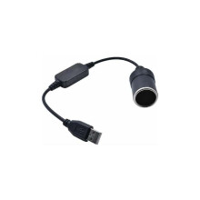 Step Up-kabelstrømkonverter til brug i biler, USB-portstrømkonverter med omnidirektionel beskyttelse af strømforsyningsudstyr og elektrisk udstyr
