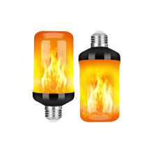 Realistisk flammeeffekt, festdekoration med energibesparende og holdbar, nem at installere varm, flammelignende lys LED-flammepærer, der flimrer
