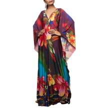 Mühelose Eleganz Kaftankleid, vielseitig tragbar, atmungsaktiv und komfortabel als Strandkleid, Kaftan in großen Größen, weich fließend,