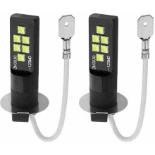 Λάμπα LED H3 για φώτα ημέρας DRL και φώτα ομίχλης, συμπύκνωση υψηλής ευκρίνειας με