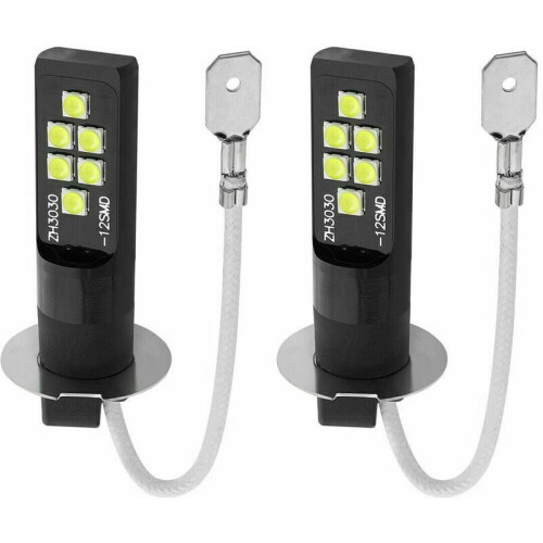 Λάμπα LED H3 για φώτα ημέρας DRL και φώτα ομίχλης, συμπύκνωση υψηλής ευκρίνειας με