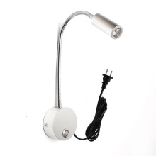 Lampe de lecture murale Ă intensitĂ© variable avec port USB, lampe LED flexible Ă col de cygne pour lit, tĂŞte de lit ou bureau, veilleuse Ă