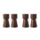 4Pcs Creative Wooden Candle Holders Color Decor 5