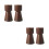 4Pcs Creative Wooden Candle Holders Color Decor 7