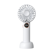 Justerbare hastighedsindstillinger Bærbar ventilator, 90 fleksibel rotation 5 hastigheder 3000mAh batteri USB C genopladelig, foldbar