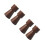 4Pcs Creative Wooden Candle Holders Color Decor 9