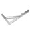2 Pcs Stainless Steel Triangular Wall Brackets 12in Support 70kg 3