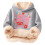 Flerfärgad mönstrad huvtröja för barn, pojkar, pullover, nr 4